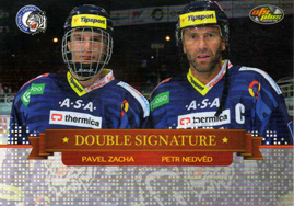 Pavel Zacha a Petr Nedvěd
